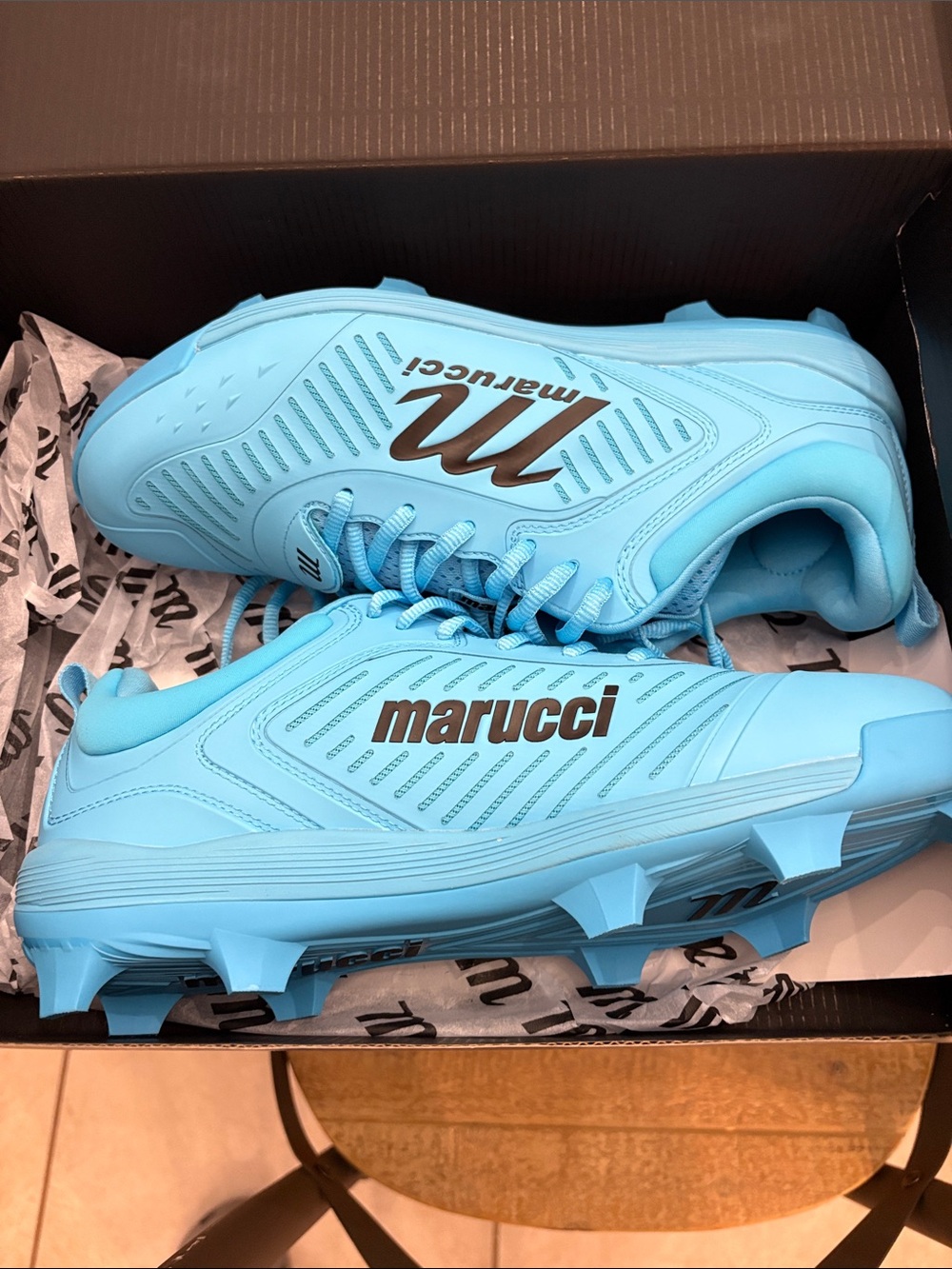 Marucci CFT Low Molded Highlighter Cleats New in Box - Black Label